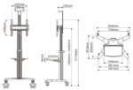 ⁦סטנד רצפתי נייד  NB AVF1500-50-1P⁩ – תמונה ⁦3⁩
