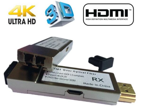 מרחיק HDMI 4K על גבי כבל אופטי