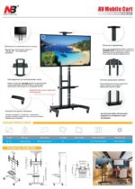 ⁦‏מתקן נייד למסכים Audio Line AVA1800-70-1P⁩ – תמונה ⁦9⁩