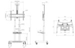 ⁦‏מתקן נייד למסכים Audio Line AVA1800-70-1P⁩ – תמונה ⁦7⁩