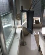 ⁦עמוד נירוסטה מעוצב לטלוויזיה קוטר 6.5⁩ – תמונה ⁦6⁩